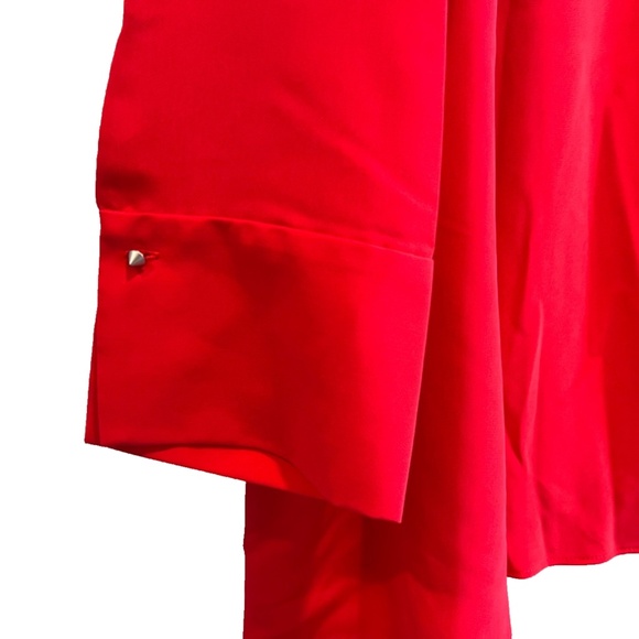 COPY -(NWT) RACHEL Rachel Roy Red V-Neck Handkerchief Hem Top Plus Size 3X/4X - Picture 5 of 14